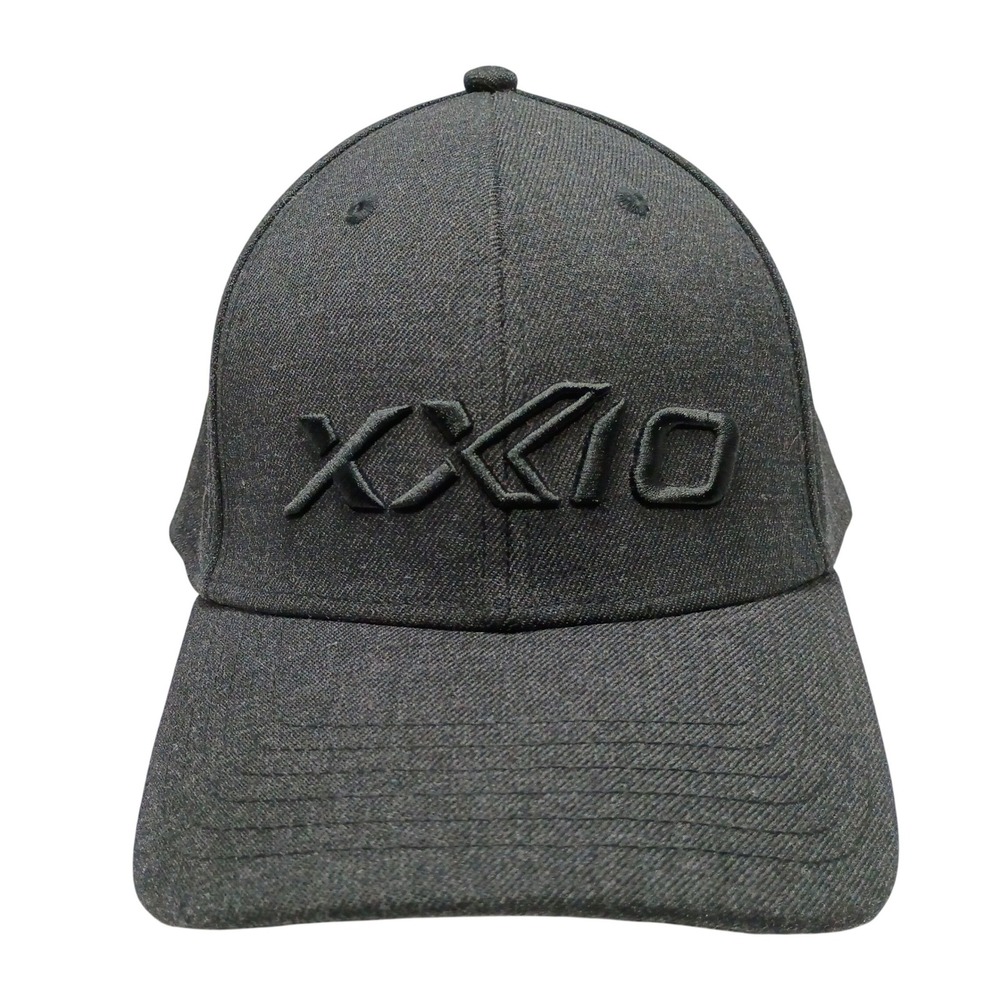 XXIO Mens Strapback Dark Gray Adjustable Baseball Cap Golf Hat Embroidered Logo